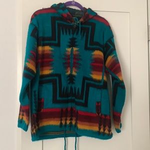 Multi-colored jacket “Aztec design”